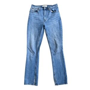 Abercrombie & Fitch Women’s Medium Wash The Skinny High Rise Split Jeans